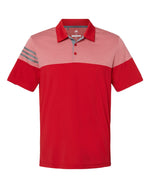 Heathered 3-Stripes Colorblocked Men's Polo - Adidas A213