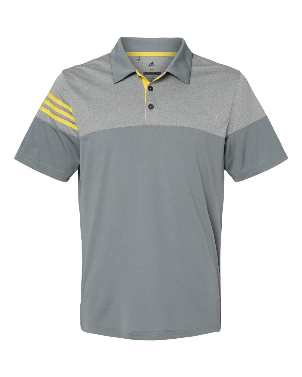 Heathered 3-Stripes Colorblocked Men’s Polo - Adidas A213