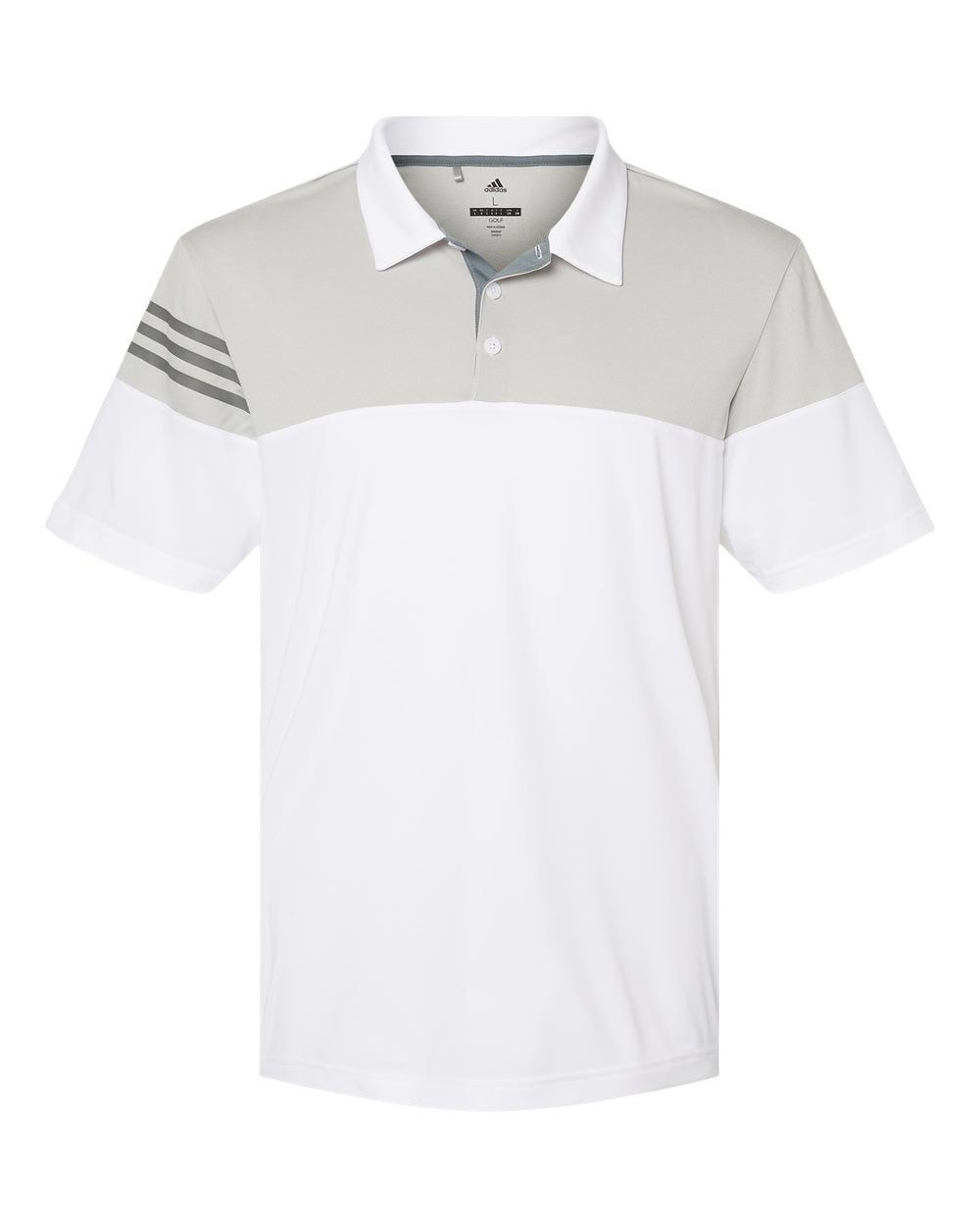 Heathered 3-Stripes Colorblocked Men's Polo - Adidas A213