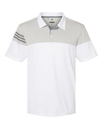 Heathered 3-Stripes Colorblocked Men’s Polo - Adidas A213