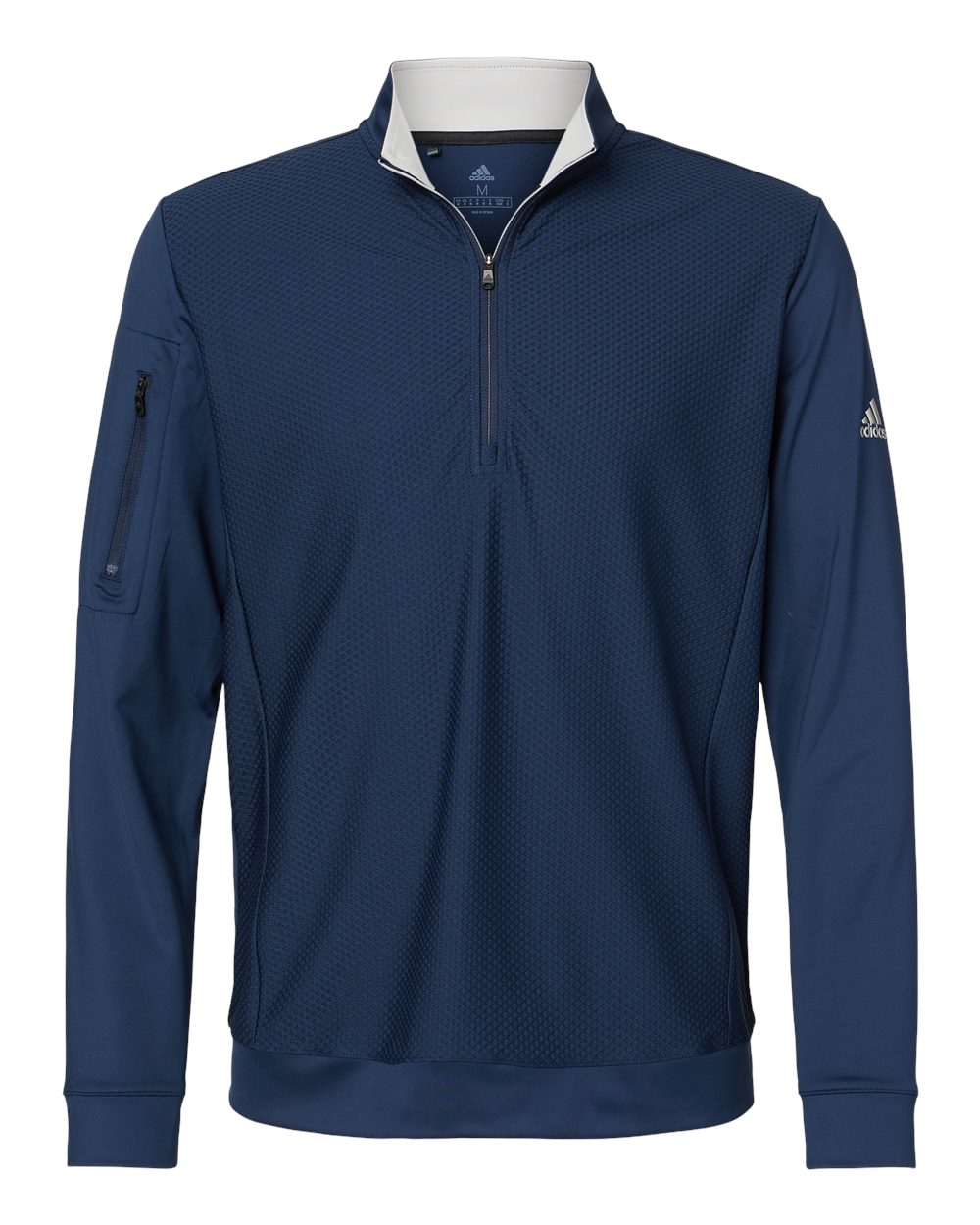 Performance Textured Quarter-Zip Men’s Pullover - Adidas A295