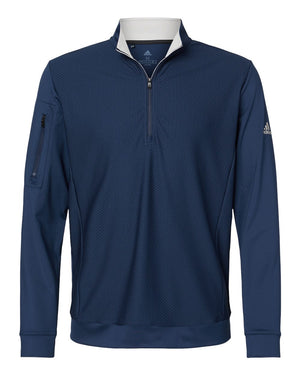 Performance Textured Quarter-Zip Men’s Pullover - Adidas A295