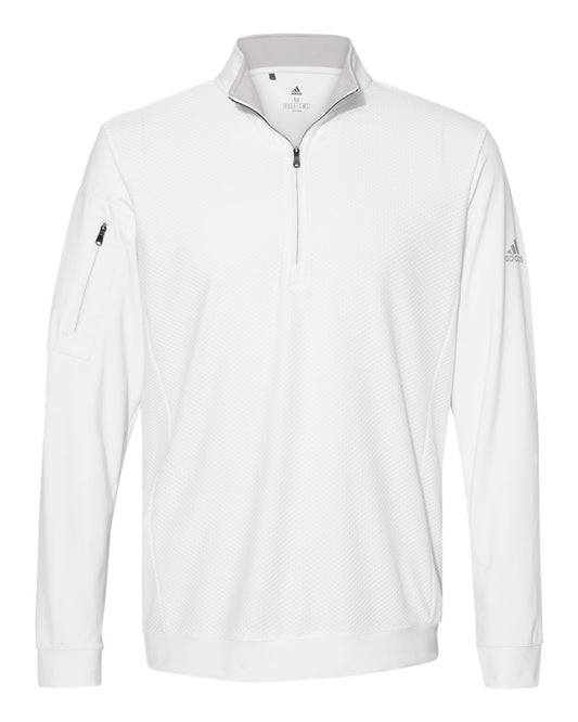 Performance Textured Quarter-Zip Men’s Pullover - Adidas A295