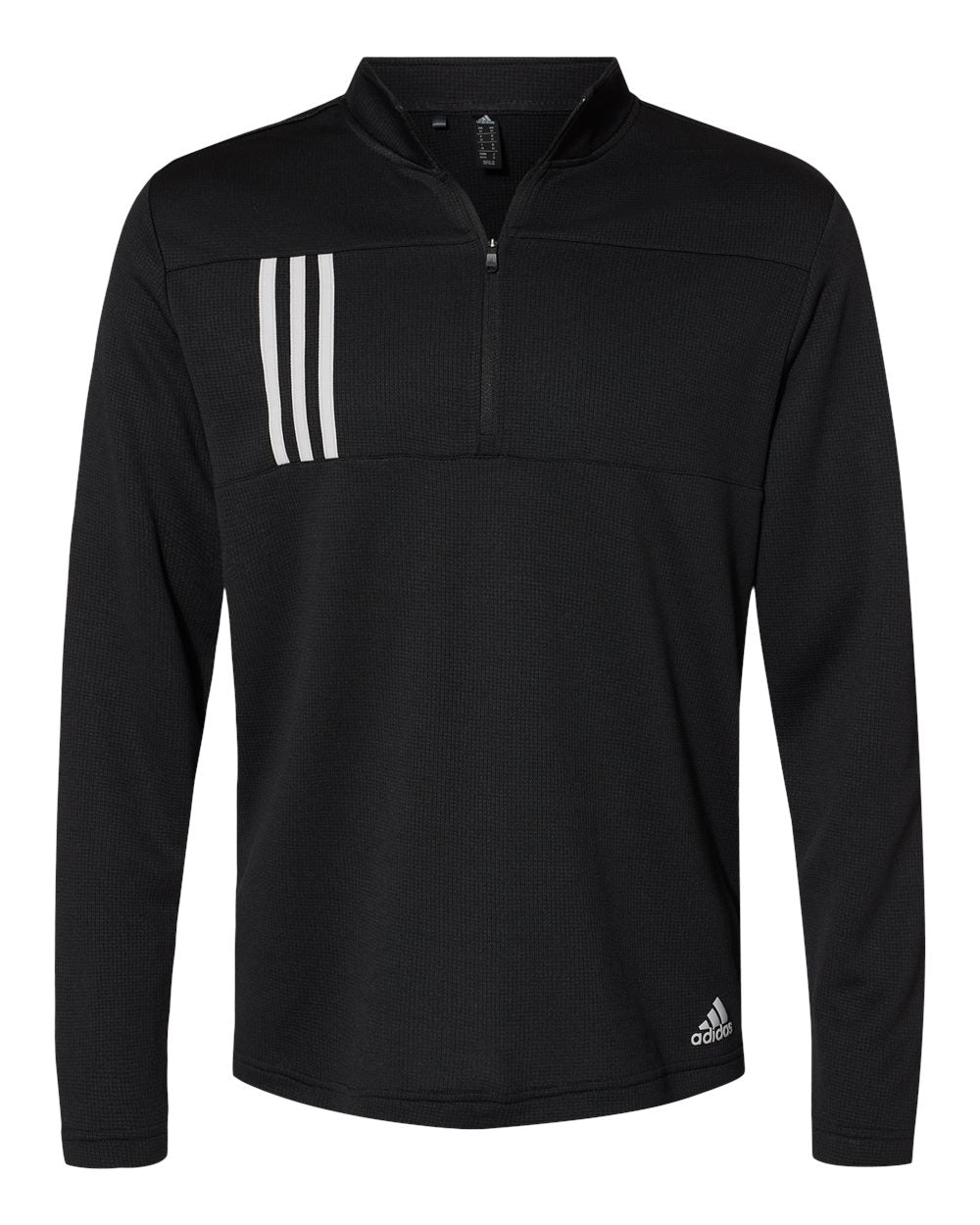 3-Stripes Double Knit Quarter-Zip Men’s Pullover - Adidas A482