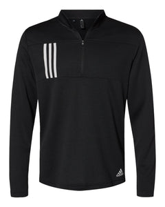 3-Stripes Double Knit Quarter-Zip Men’s Pullover - Adidas A482