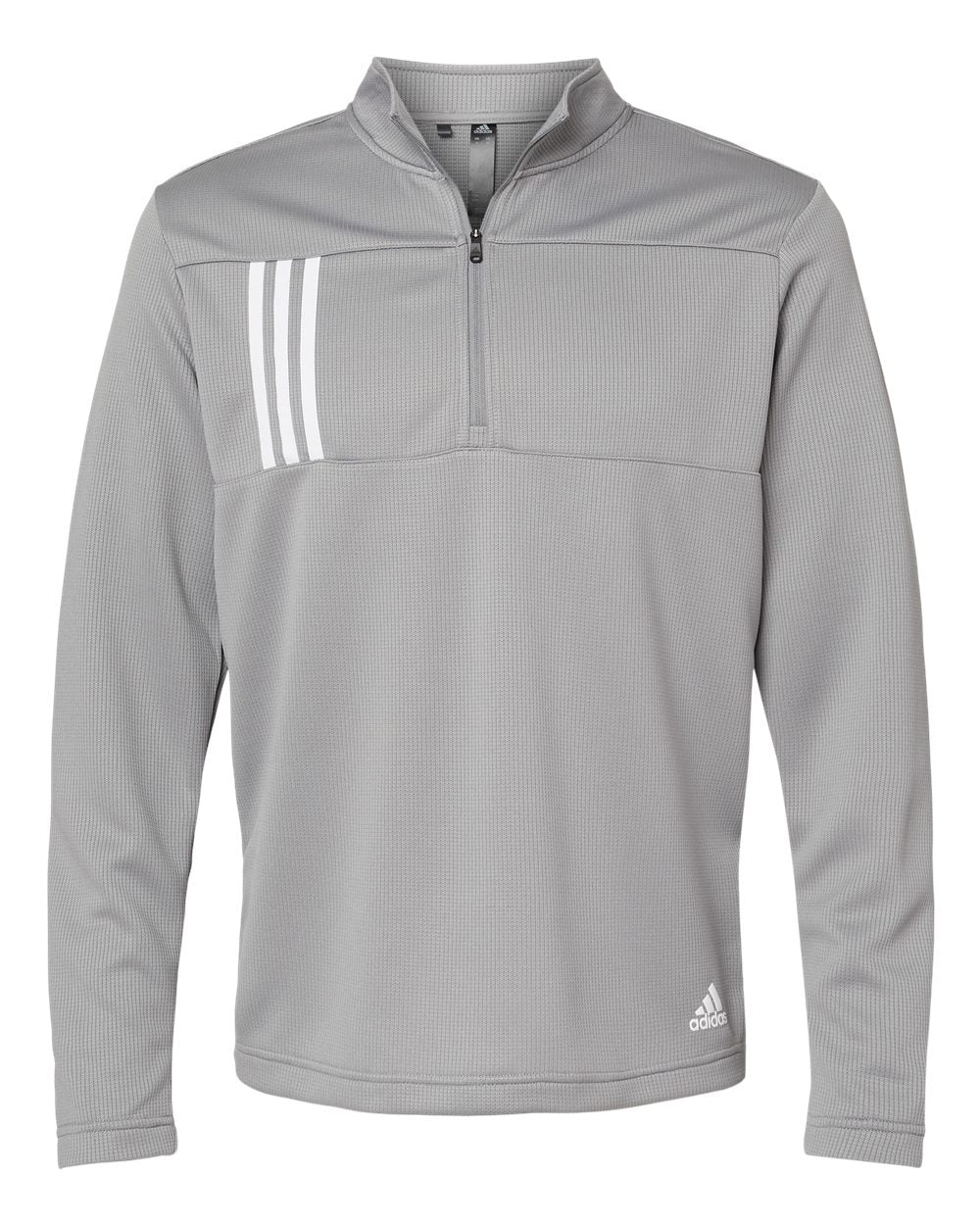 3-Stripes Double Knit Quarter-Zip Men’s Pullover - Adidas A482