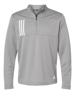 3-Stripes Double Knit Quarter-Zip Men’s Pullover - Adidas A482