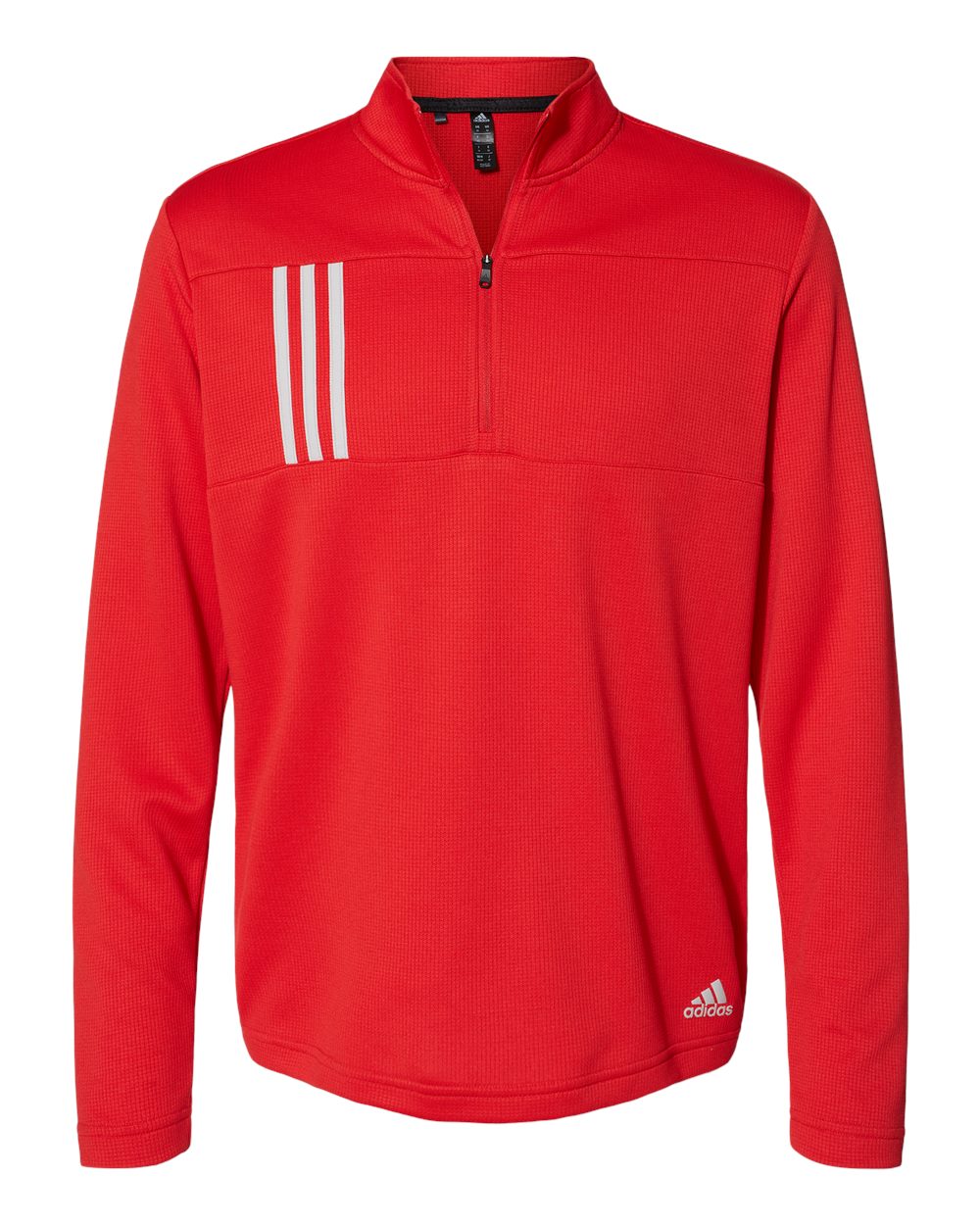 3-Stripes Double Knit Quarter-Zip Men’s Pullover - Adidas A482