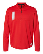 3-Stripes Double Knit Quarter-Zip Men’s Pullover - Adidas A482
