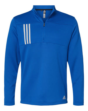3-Stripes Double Knit Quarter-Zip Men’s Pullover - Adidas A482