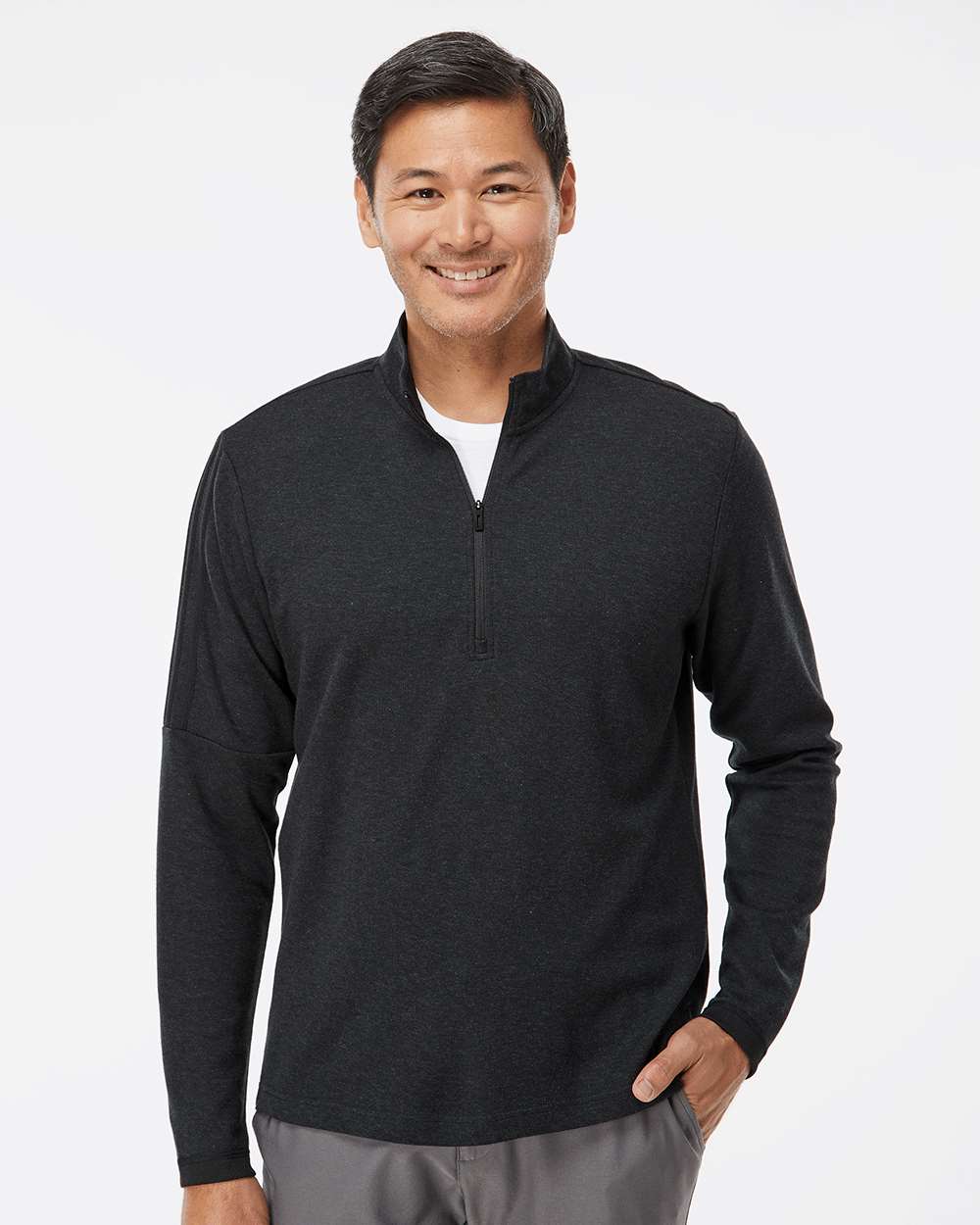 3-Stripes Quarter-Zip Men’s Sweater - Adidas A554