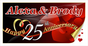 Anniversary Banner - Alexa & Brody