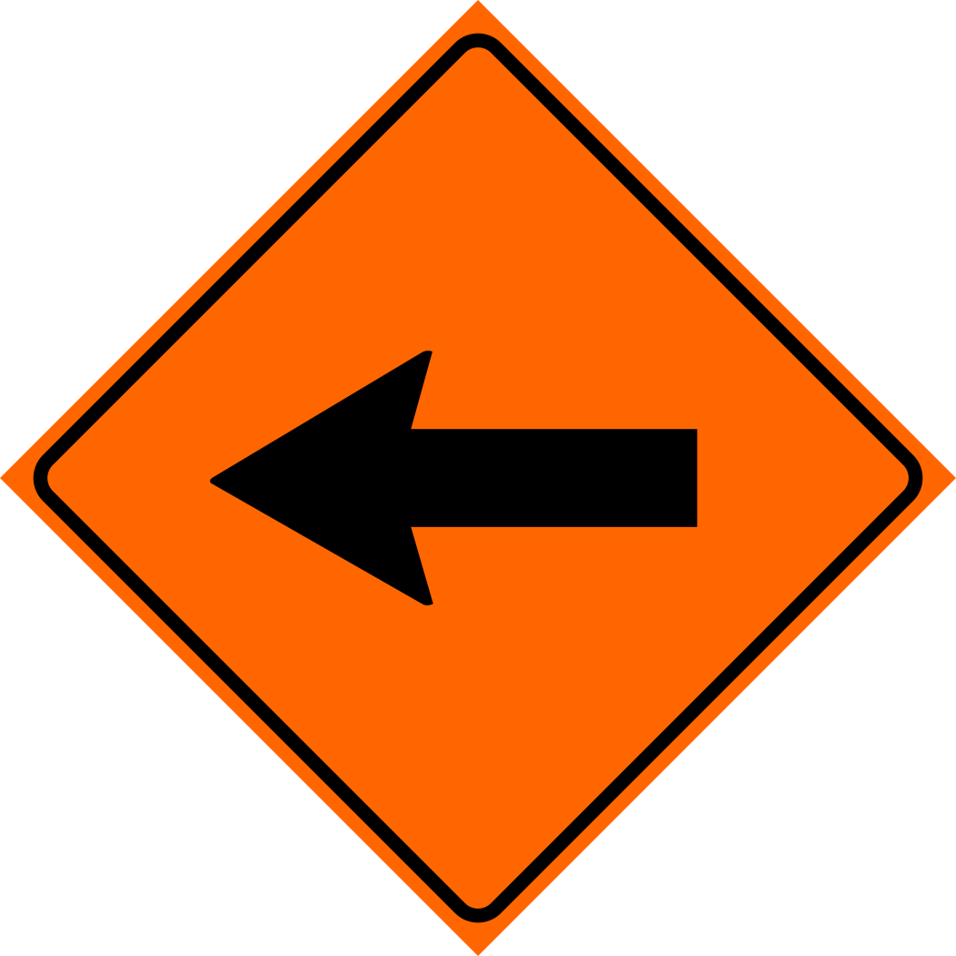 Left Arrow Sign MUTCDC TC-7L – River Signs