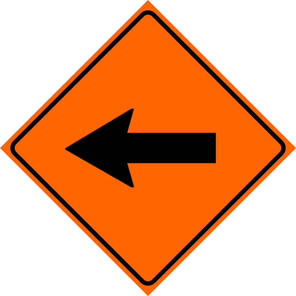 Left Arrow Sign MUTCDC TC-7L