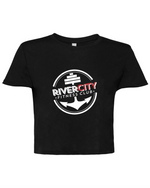 River City Fitness -  Black Cropped T-Shirt