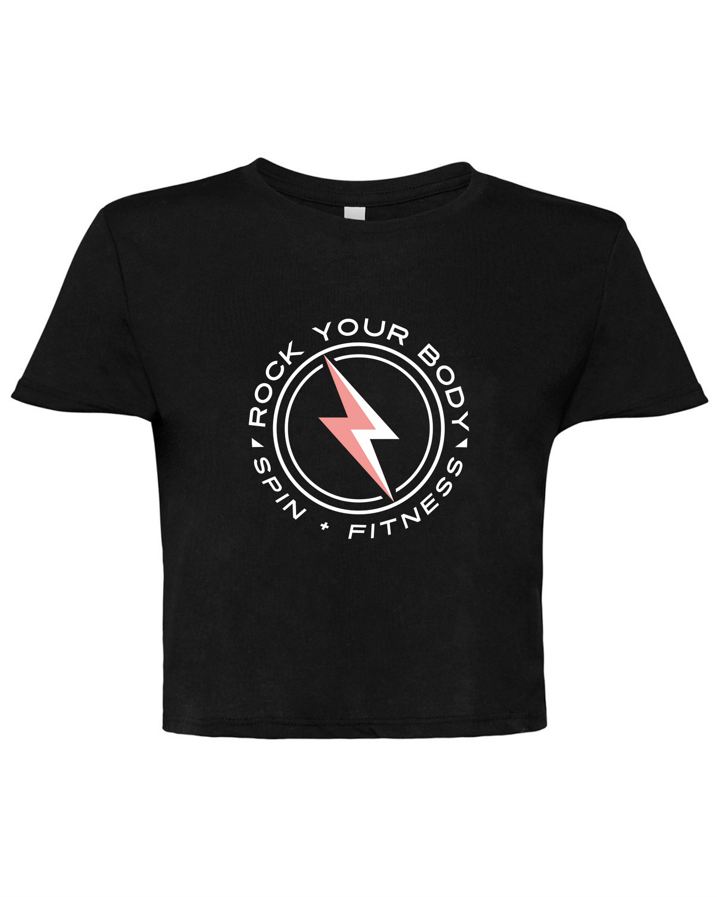 Rock Your Body - Black Cropped T-Shirt