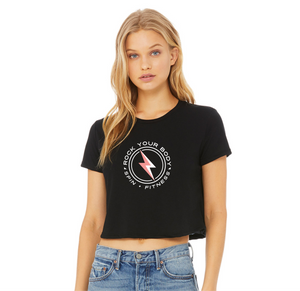 Rock Your Body -  Black Cropped T-Shirt