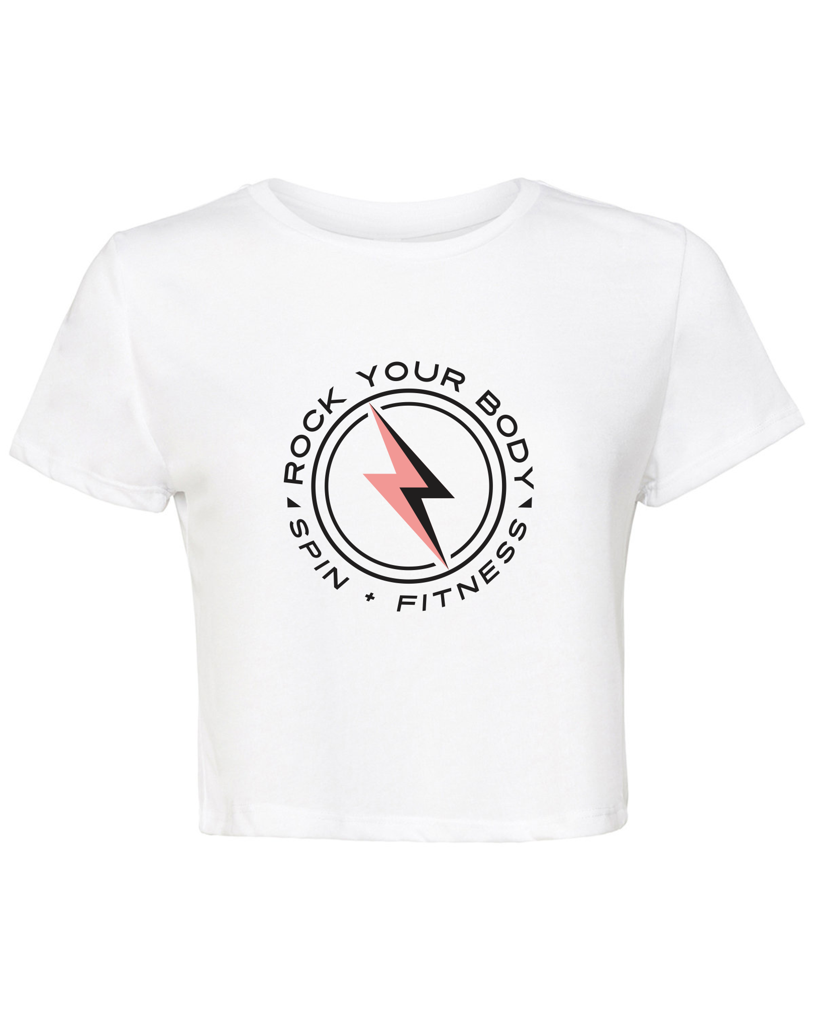 Rock Your Body - White Cropped T-Shirt