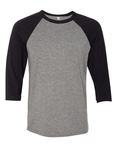 Three-Quarter Sleeve Unisex Baseball Tee - BELLA + CANVAS 3200