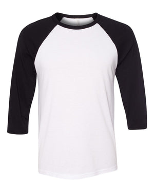 Three-Quarter Sleeve Unisex Baseball Tee - BELLA + CANVAS 3200