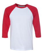 Three-Quarter Sleeve Unisex Baseball Tee - BELLA + CANVAS 3200