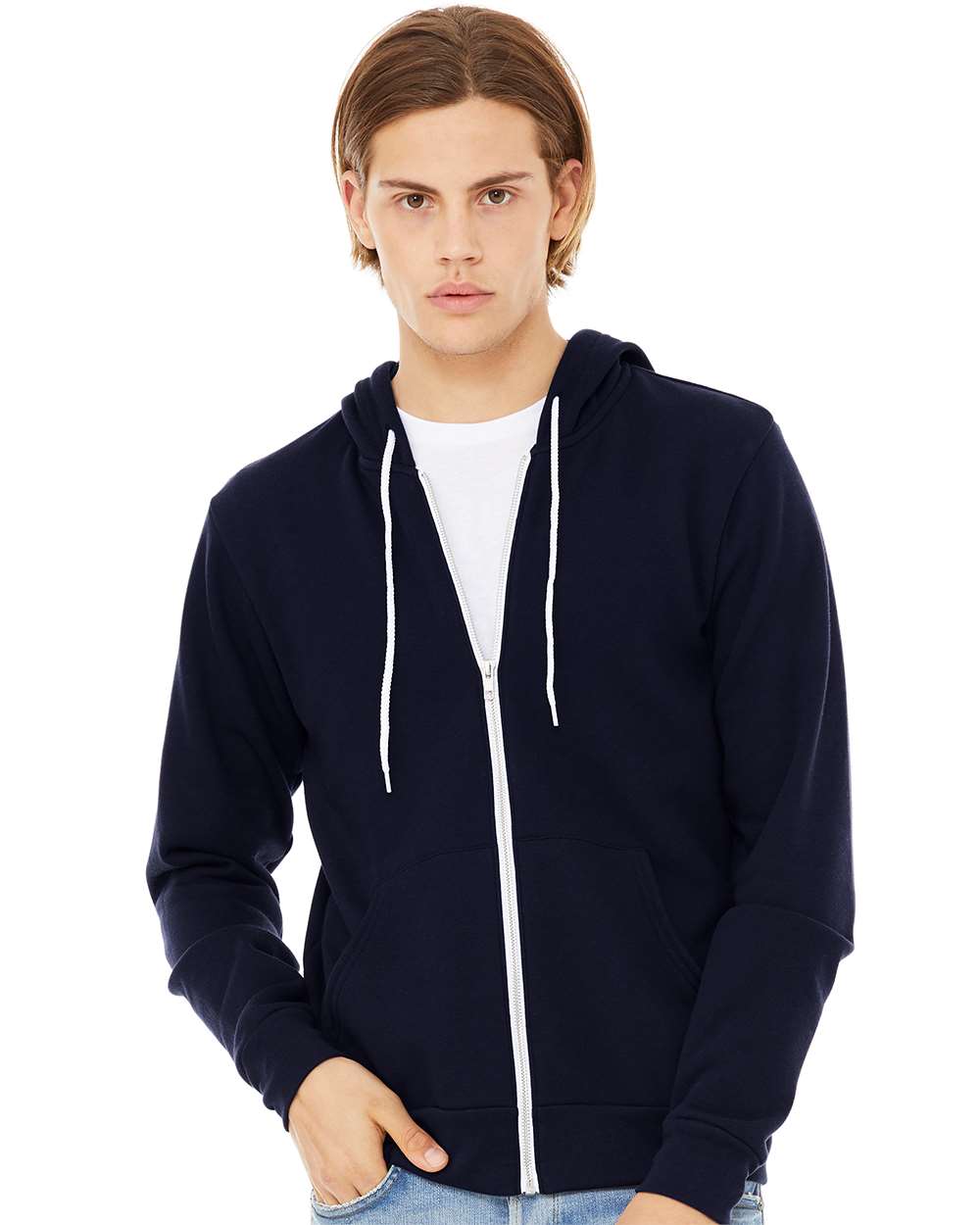 Sponge Fleece Unisex Full-Zip Hoodie - BELLA + CANVAS 3739