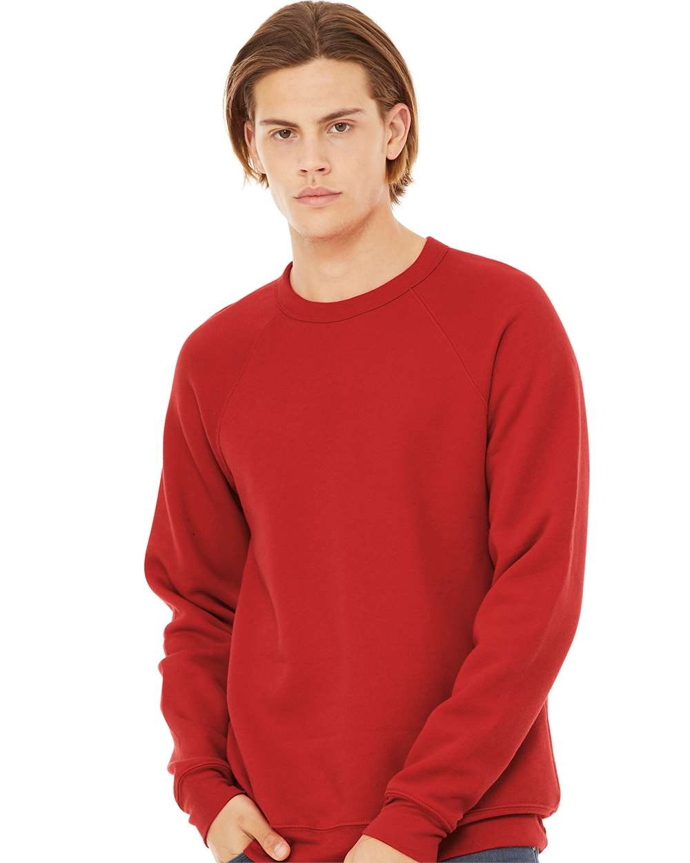 Sponge Fleece Raglan - Unisex Crewneck Sweatshirt - Bella + Canvas 3901