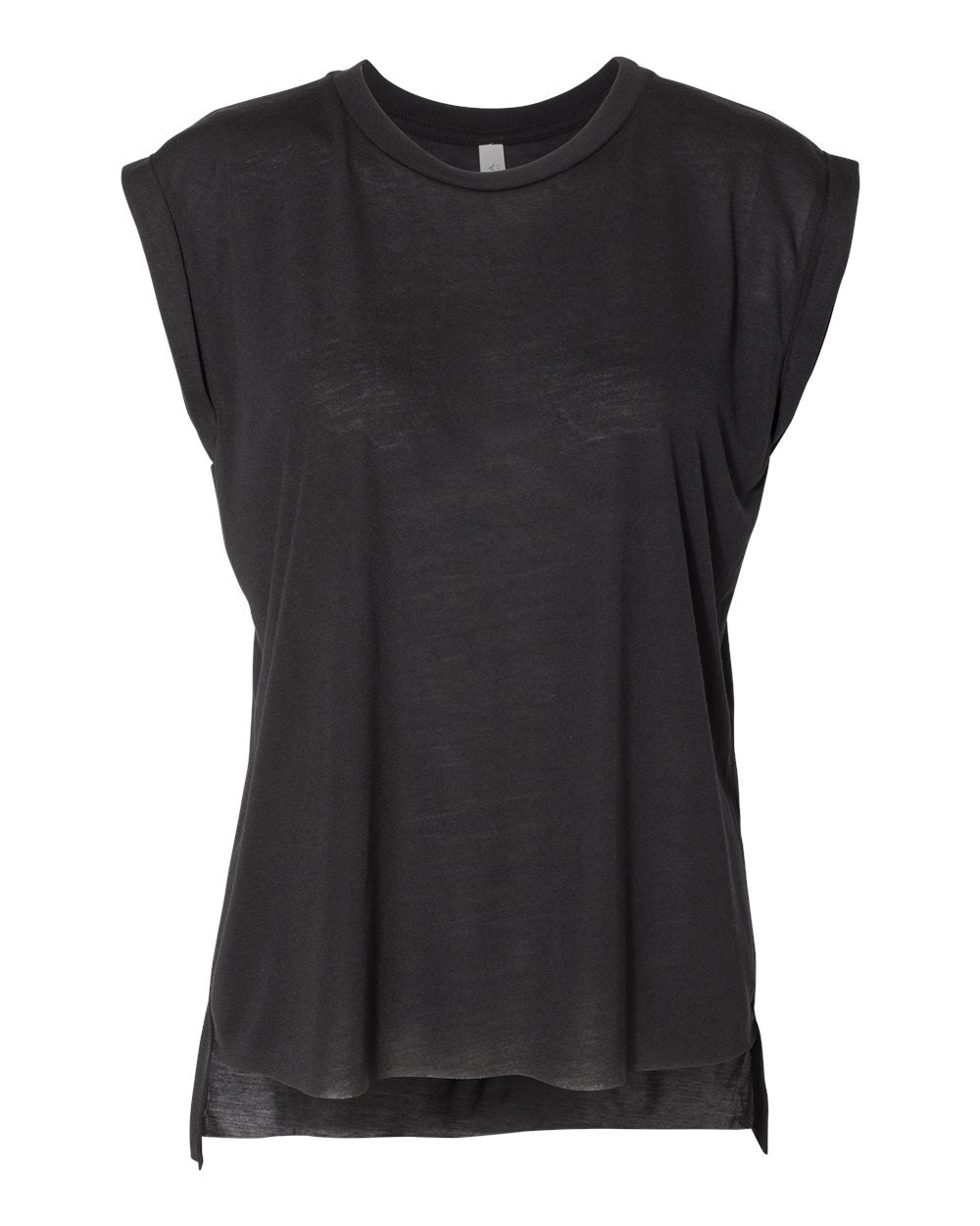 Flowy Rolled Cuffs Ladies Muscle Tee - BELLA + CANVAS 8804
