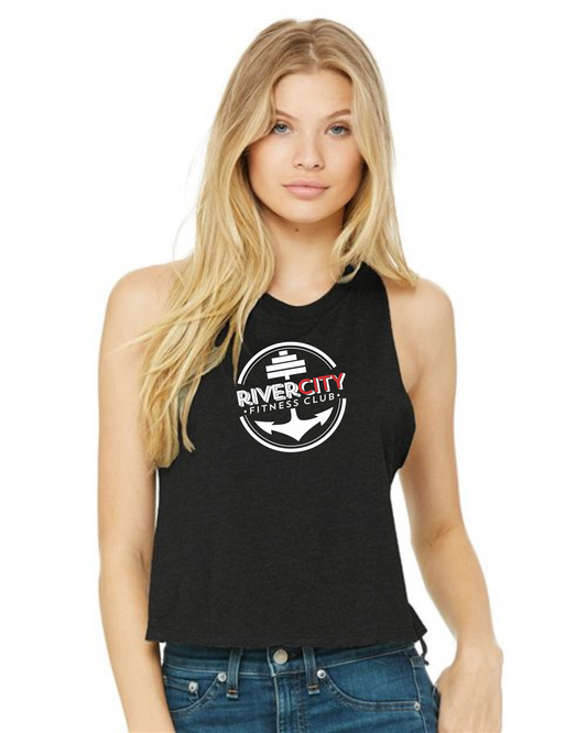River City Fitness - Racerback Cropped Tank