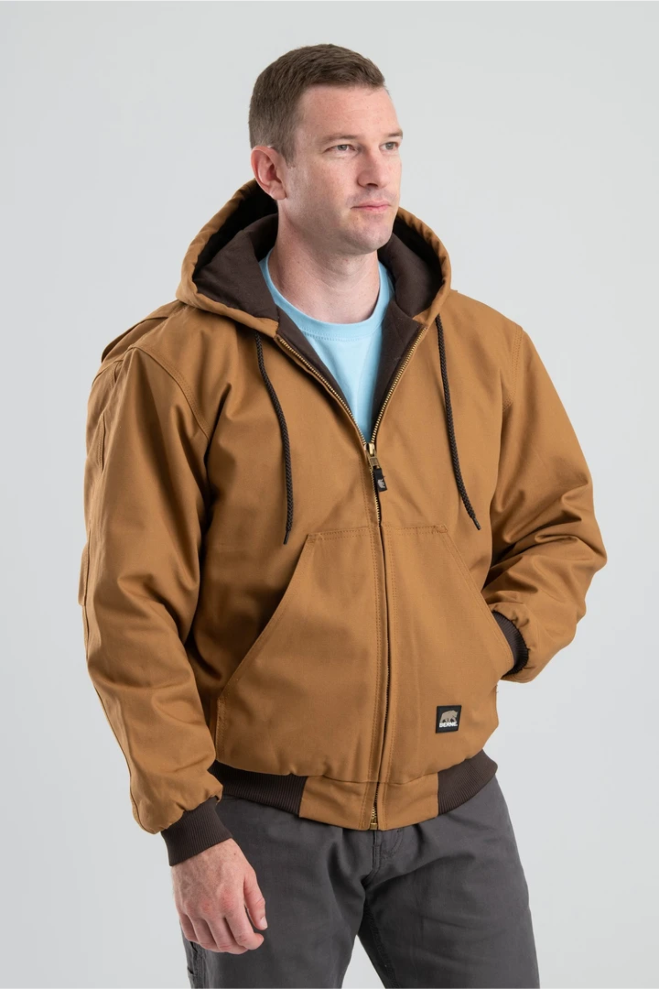 Berne - Heritage Duck Hooded Active Jacket - HJ51