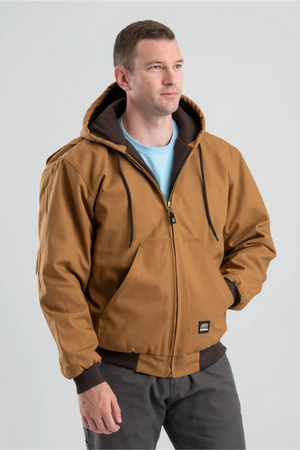 Hooded sales workwear jacket