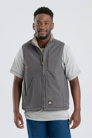 Berne - Heartland Sherpa Lined Washed Duck Vest - V818