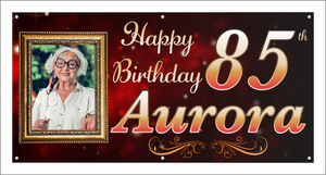 Birthday Banner - Aurora (with Photo)
