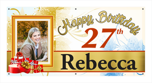 Birthday Banner - Rebecca (with Photo)