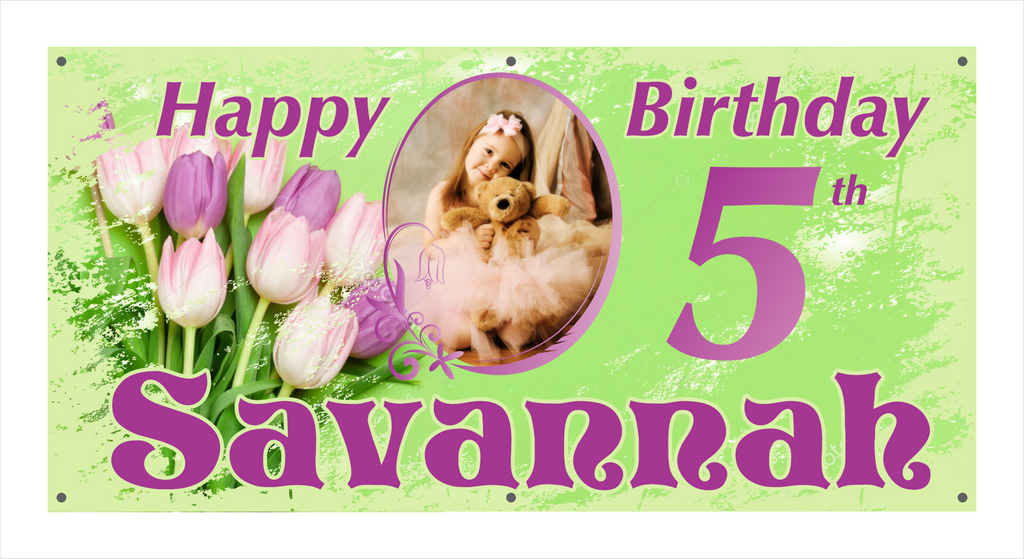 Birthday Banner - Savarrah (with Photo)
