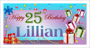 Birthday Banner - Lillian