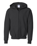 Youth Full-Zip Hoodie - Cotton/Polyester - Gildan 18600B