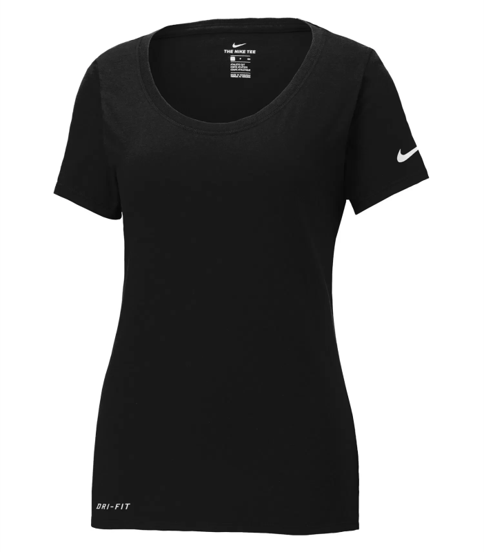 Dri-Fit Cotton & Polly Scoop Neck Ladies Tee - Nike NKBQ5234
