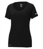 Dri-Fit Cotton & Polly Scoop Neck Ladies Tee - Nike NKBQ5234