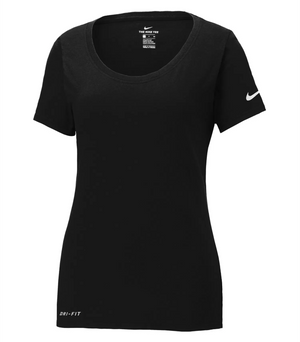 Dri-Fit Cotton & Polly Scoop Neck Ladies Tee - Nike NKBQ5234