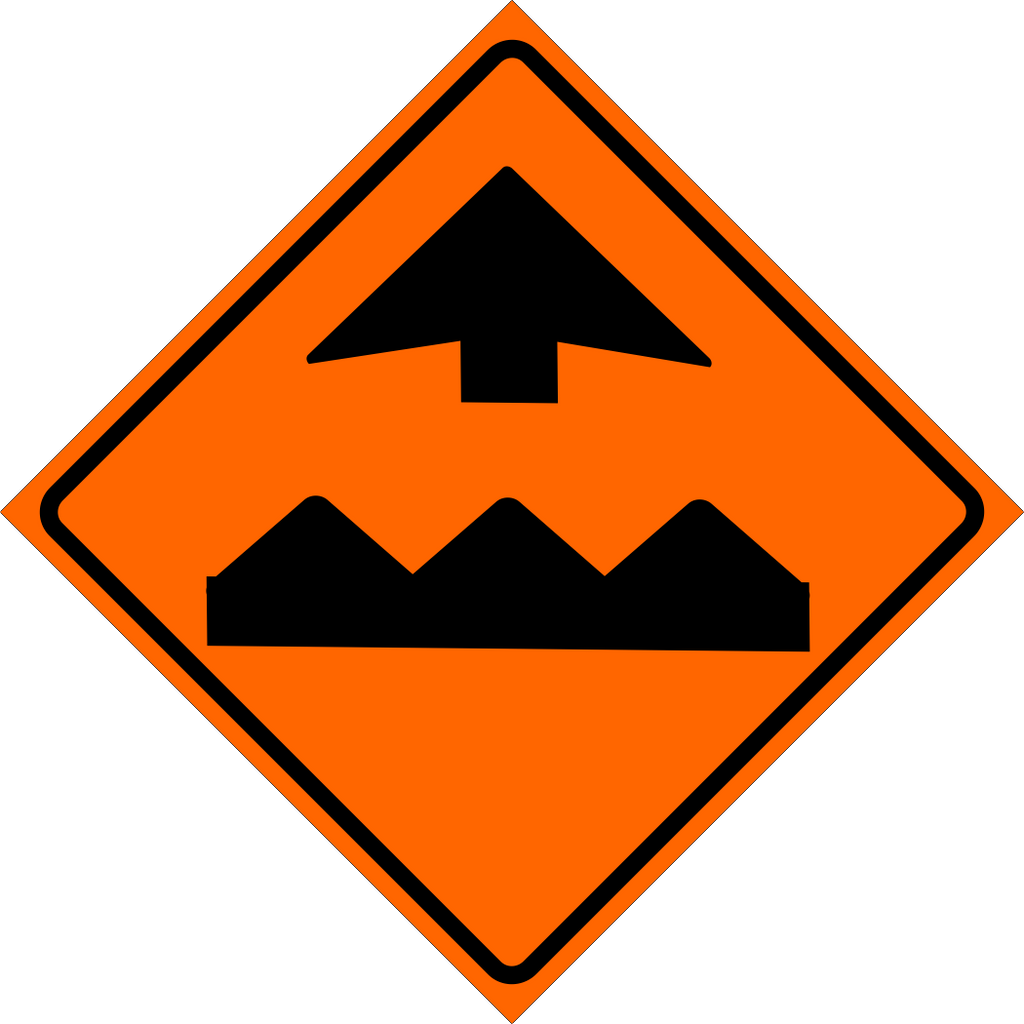Bump Ahead Sign MUTCDC TC-51A