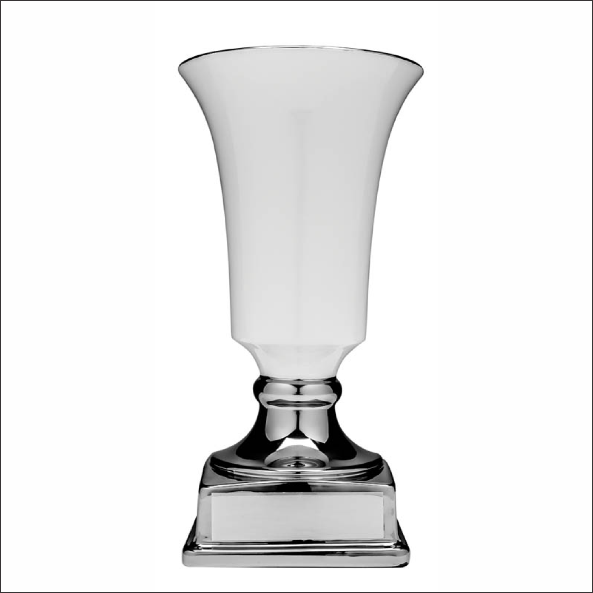 Ceramic Cup - White/Silver - Contempo series
