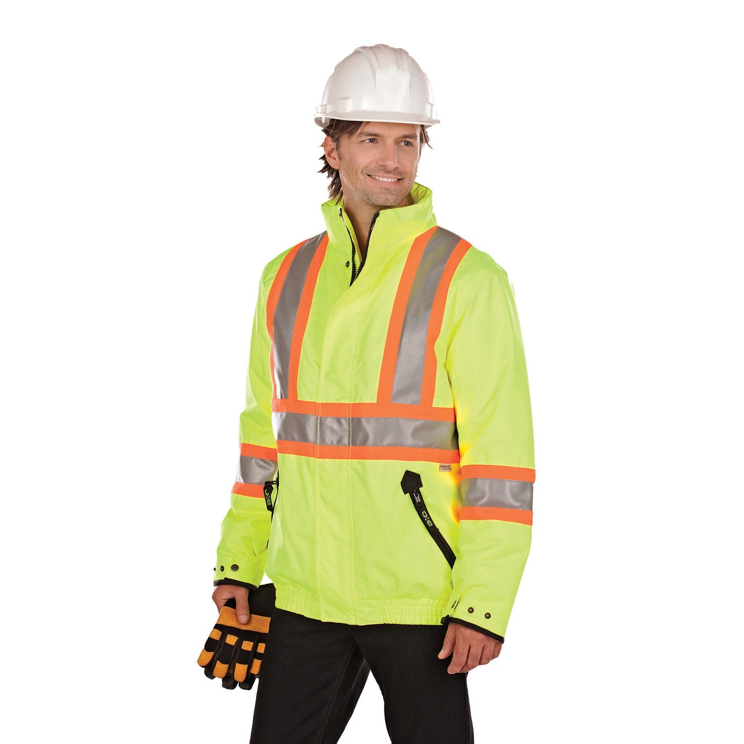 Endure Hi Vis Polyester Canvas Workwear Bomber Men s Jacket