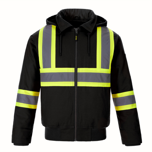 International - Hi-Vis Bomber Men’s Jacket with Sherpa Lining - CX2 L01290