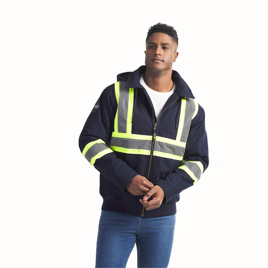 International - Hi-Vis Bomber Men’s Jacket with Sherpa Lining - CX2 L01290