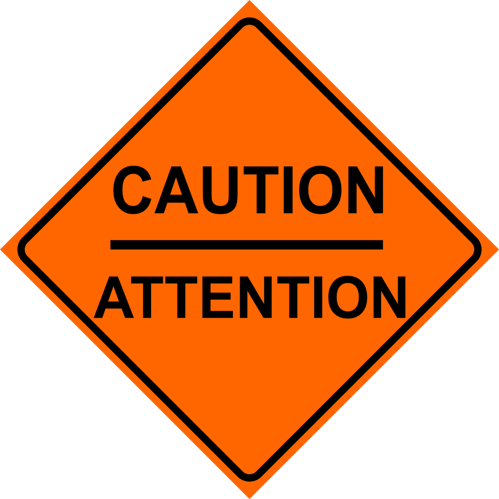 Caution Sign MUTCDC TC-50C