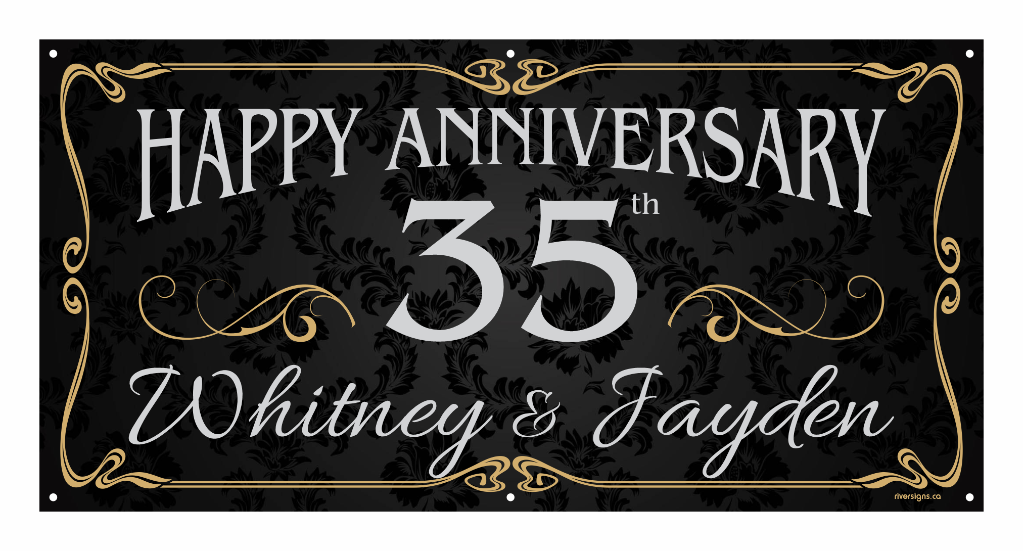 Anniversary Banner - Whitney & Jayden