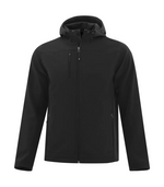Everyday Hooded Water Repellent Stretch - Soft Shell Men's Jacket - Coal Harbour J7605