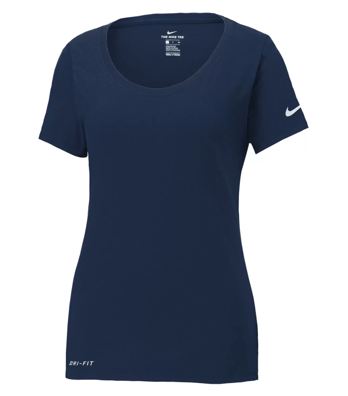 Dri-Fit Cotton & Polly Scoop Neck Ladies Tee - Nike NKBQ5234