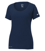 Dri-Fit Cotton & Polly Scoop Neck Ladies Tee - Nike NKBQ5234